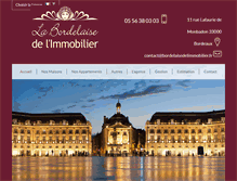 Tablet Screenshot of bordelaisedelimmobilier.fr